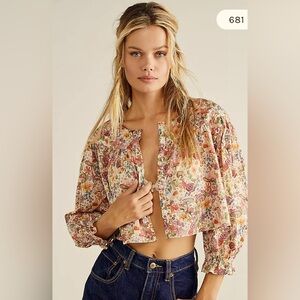 For Love & Lemons Theodora Crop Top NWT XS